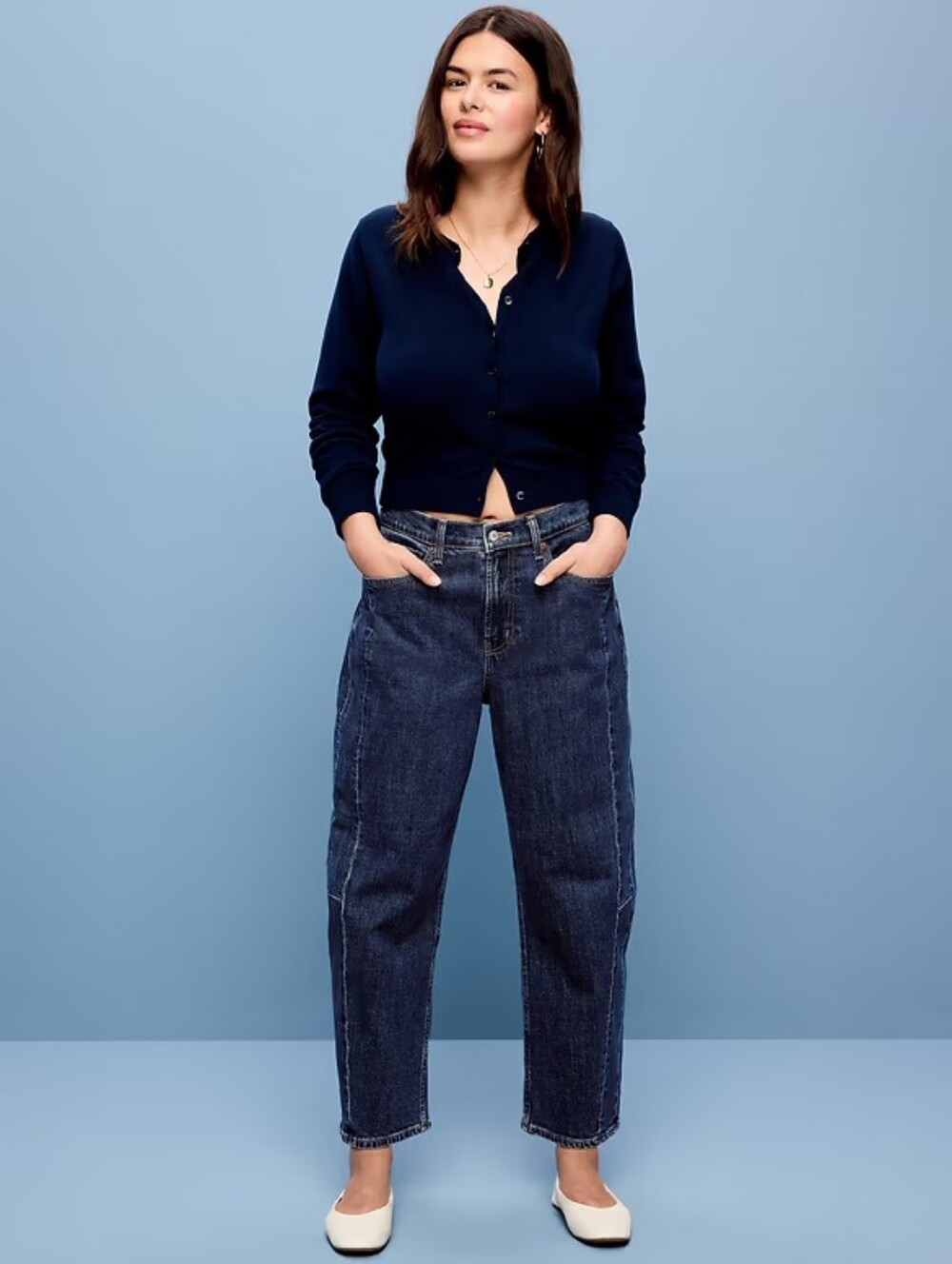 NEW Old Navy High-Waisted Barrel Ankle Jeans